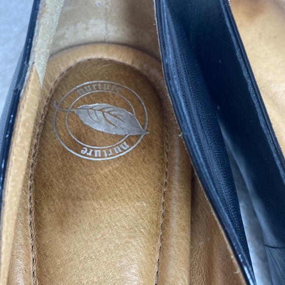 Pristine Nurture Women's Carine Ballet Flats Black Leather Slip On Buckle 9.5 - Picture 8 of 8